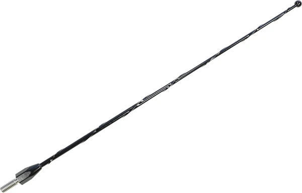 Dodge Ram 2500 12 Inch Black Short Antenna (1999-2009) - Spiral Wind Noise Cancellation - Spring Steel Construction