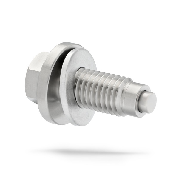 Chevrolet Express 3500 Magnetic Oil Drain Plug - 2021-2026 - 6.6 Liter - 8 Cylinder - Made In USA - Stainless Steel - Part Number 55577568