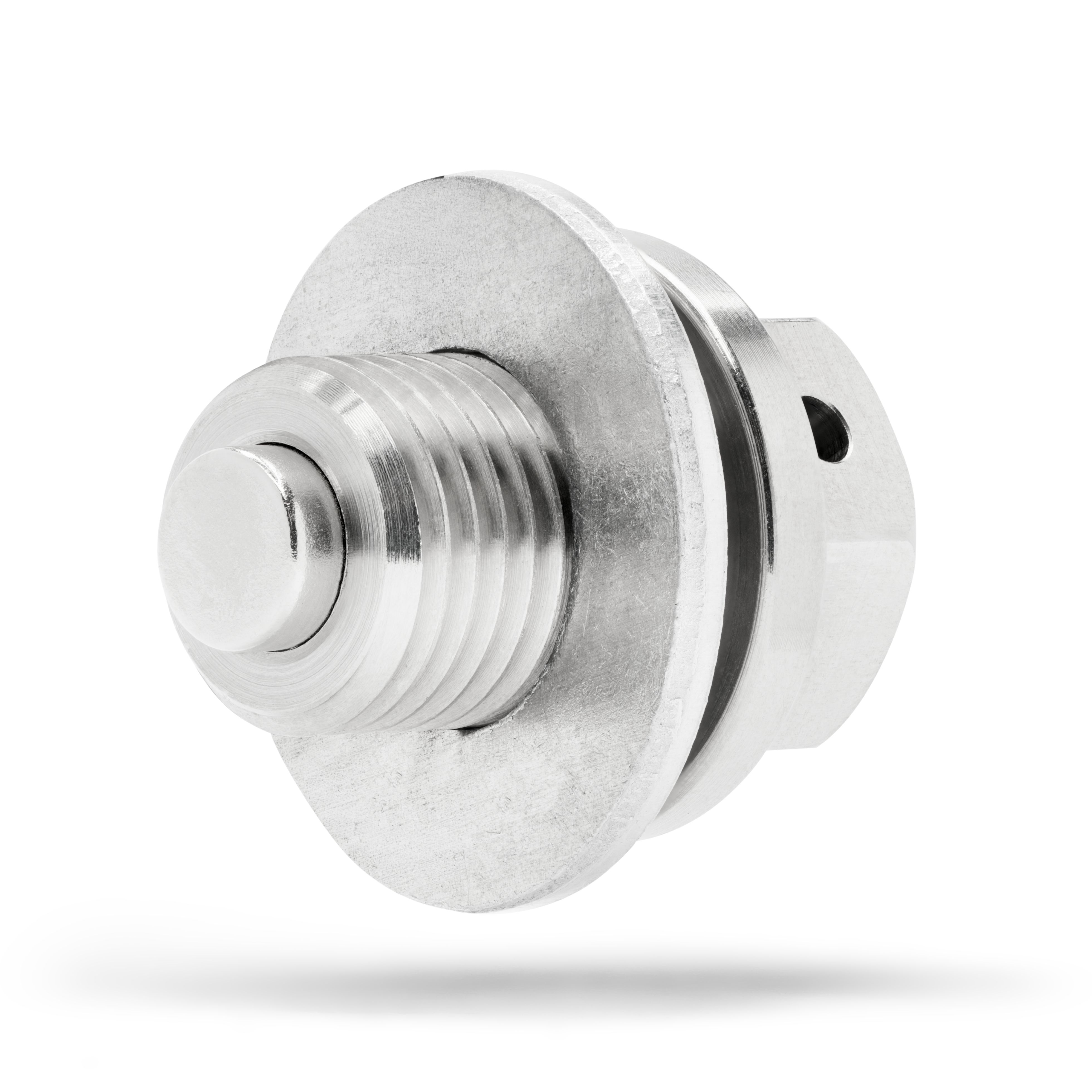 13901-33750 for Kubota - Stainless Steel Magnetic Oil Drain Plug with Neodymium Magnet - Made In USA