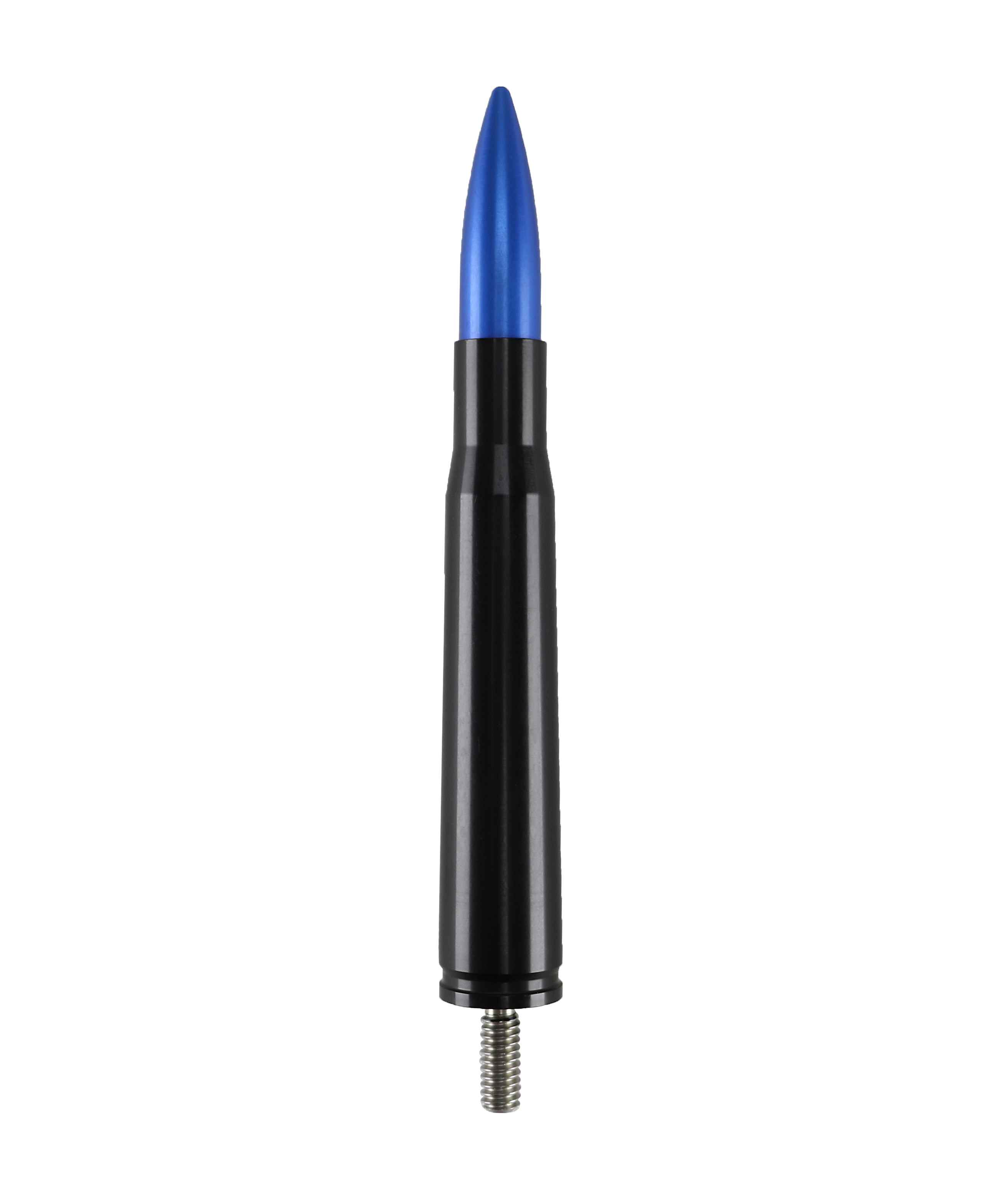 Votex - Made in USA - BLUE 50 Caliber Bullet Aluminum Antenna - Part Number A435-BLUE-FFD