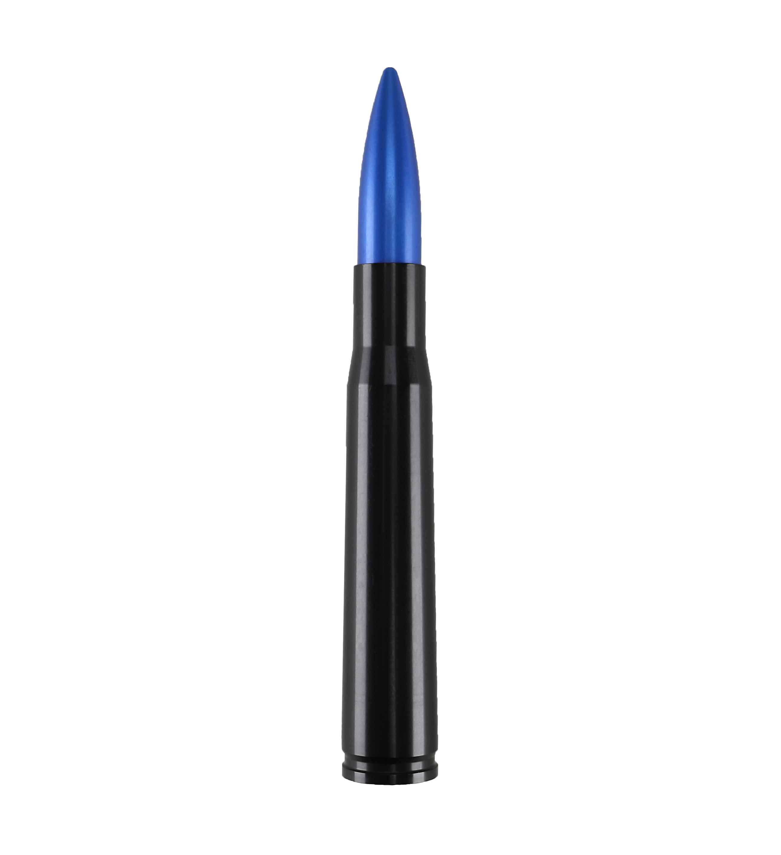 Votex - Made in USA - BLUE 50 Caliber Bullet Aluminum Antenna - Part Number A435-BLUE-HAR
