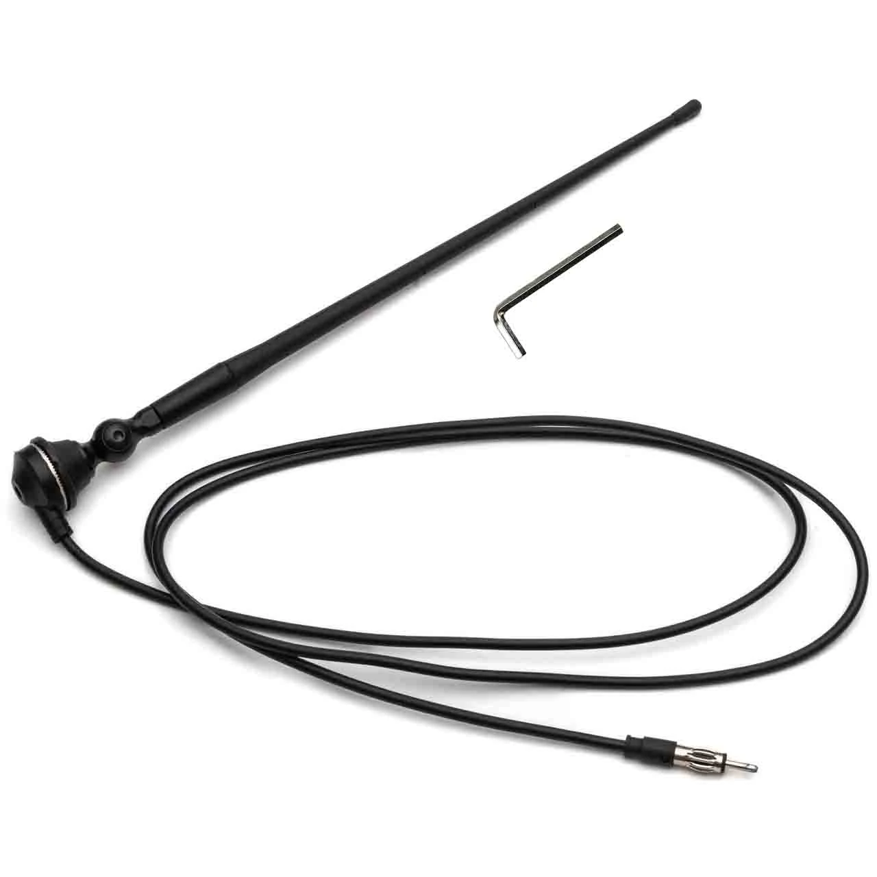 Votex - Marine Black AM-FM Rubber Ducky 15 Inch Antenna Kit - for ATV, Boat, Camper, Go Kart, Motorhome, Pontoon, RV, Sailboat, Tractor, Trailer, UTV, Yacht