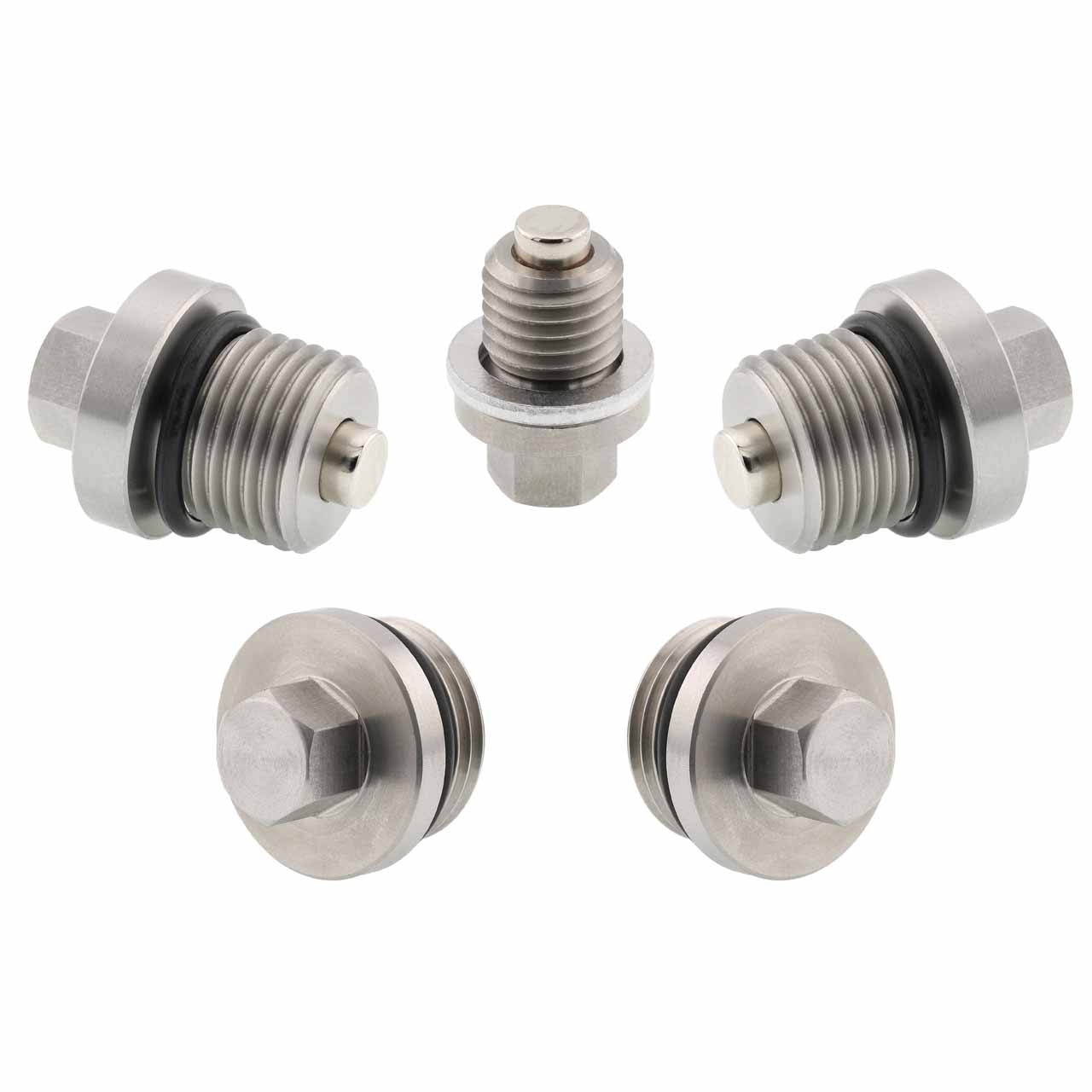 Polaris General / Rzr / Ranger Stainless Steel Magnetic Oil Drain Plug Kit - Differential/Engine/Transmission - MADE IN USA