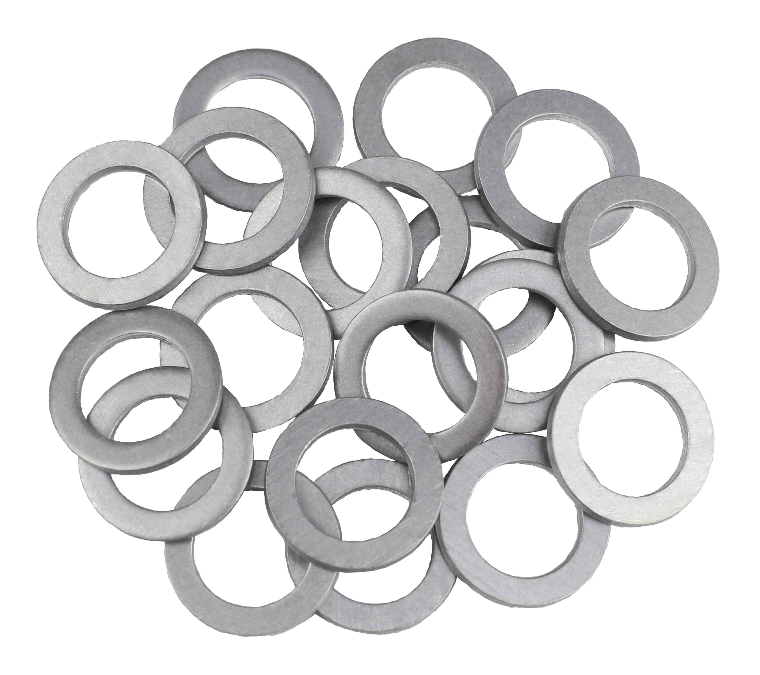 ACWM12SML - 20 Pack - Small M12 Aluminum Oil or Coolant Crush Washers/Drain Plug Seal Ring Gasket - MADE IN USA