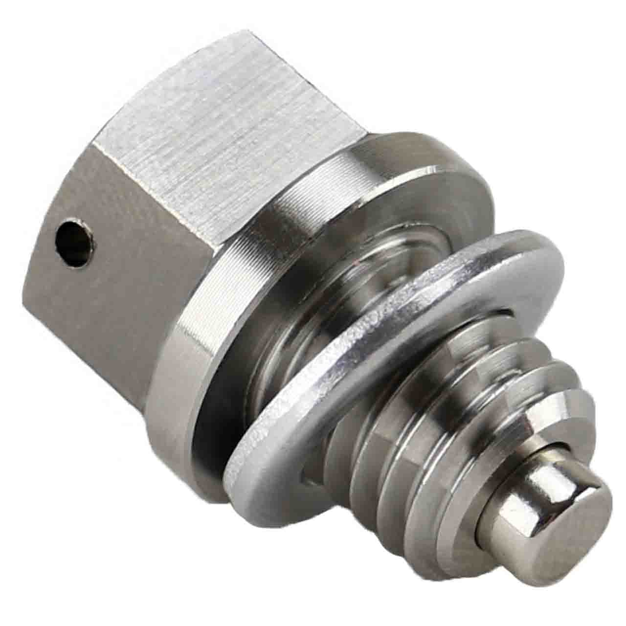 DP025-1 Stainless Steel AUTOMATIC TRANSMISSION Oil Drain Plug with Neodymium Magnet - MADE IN USA