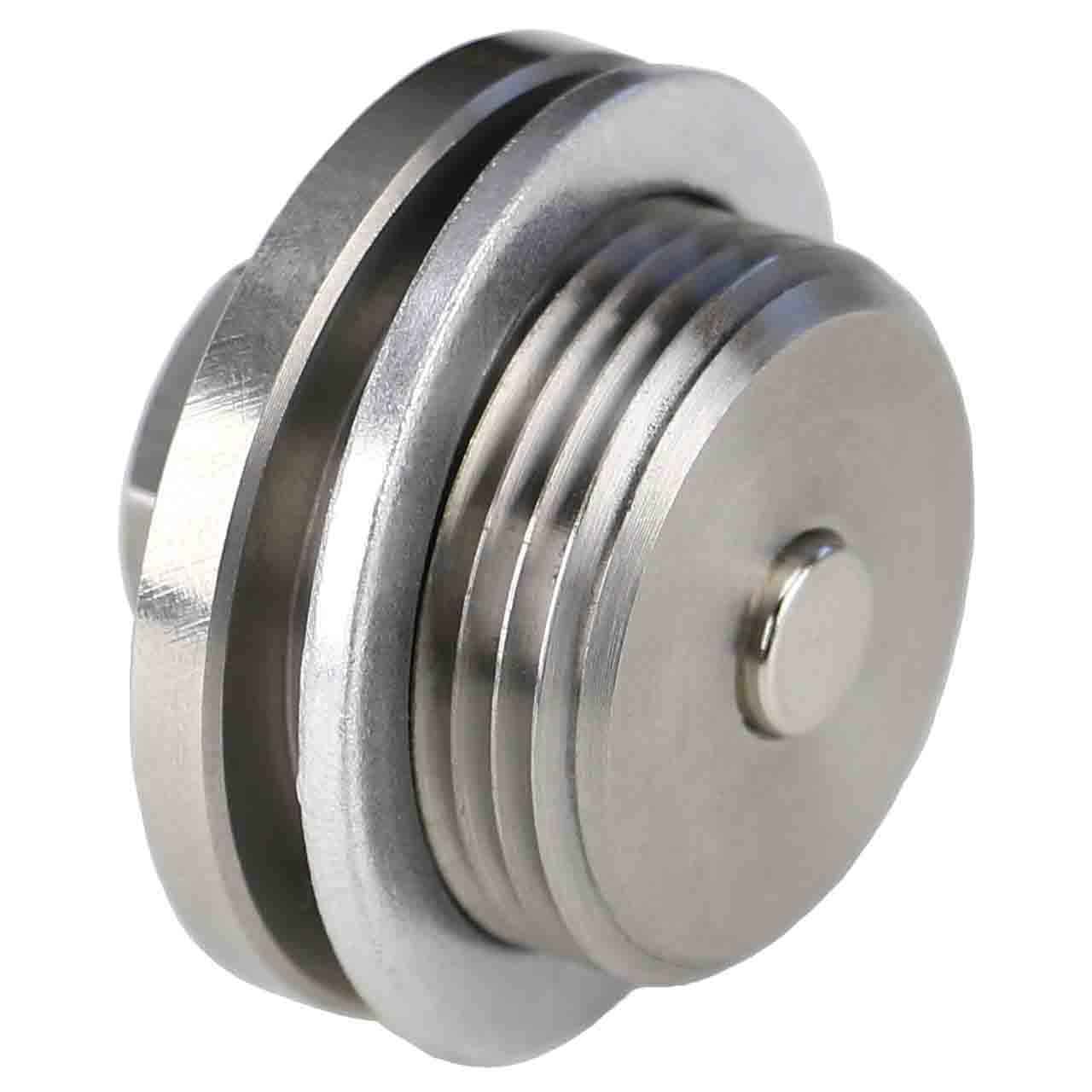 Stainless Steel TRANSMISSION Magnetic Oil Drain Plug with Neodymium Magnet - Made In USA - Part Number DP029-1