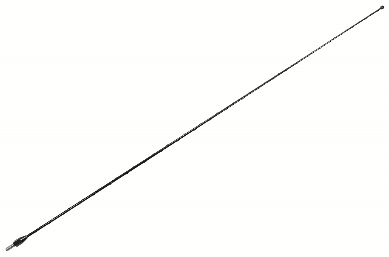 Votex - 31 Inch Black Antenna for Jeep Wrangler JK - JL | Gladiator (2007-2024) - Spiral Wind Noise Cancellation - Spring Steel Construction - Stainless Steel Threading