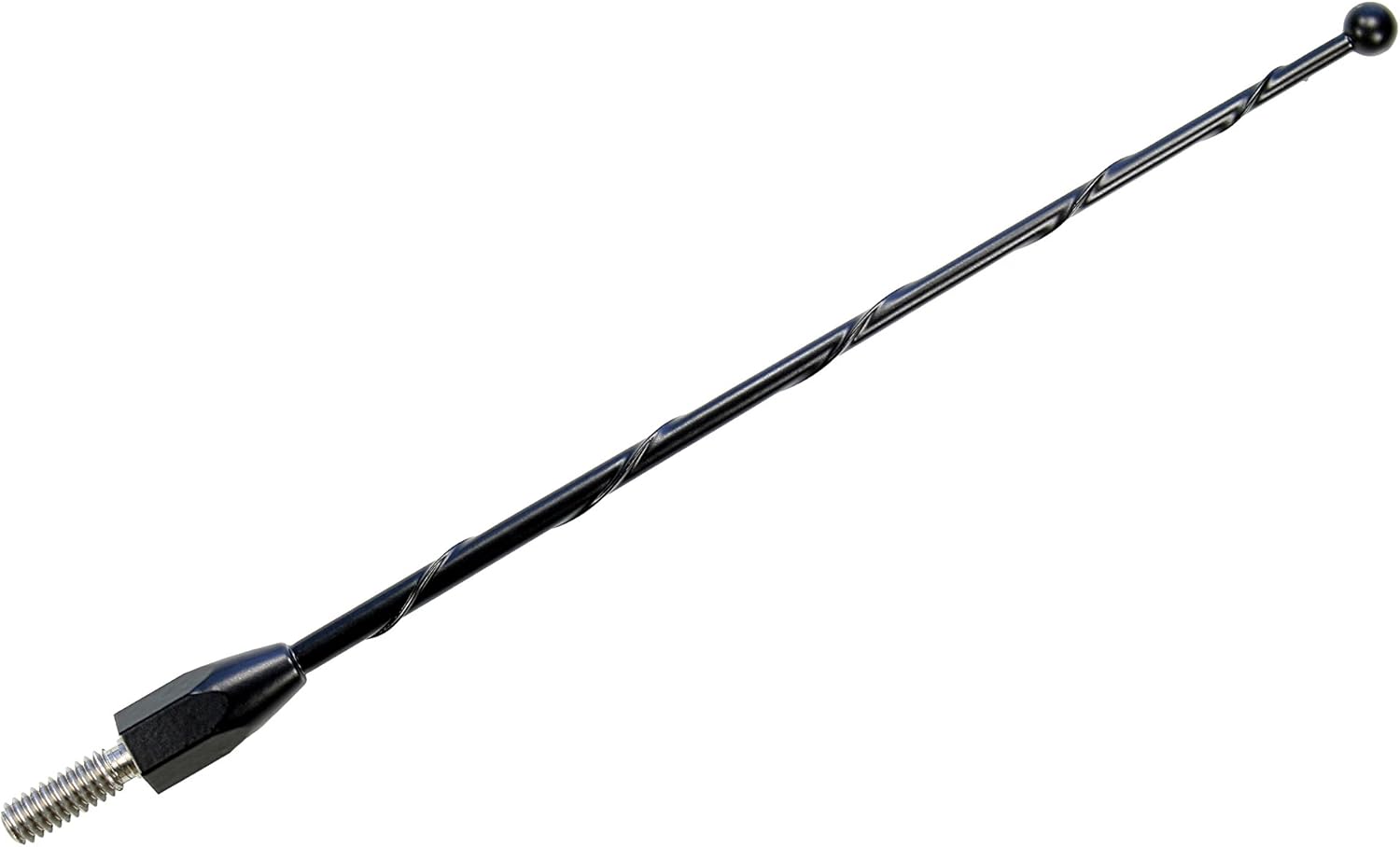 Toyota Tundra 7 Inch Black Short Antenna (2000-2020) - Spiral Wind Noise Cancellation - Spring Steel Construction