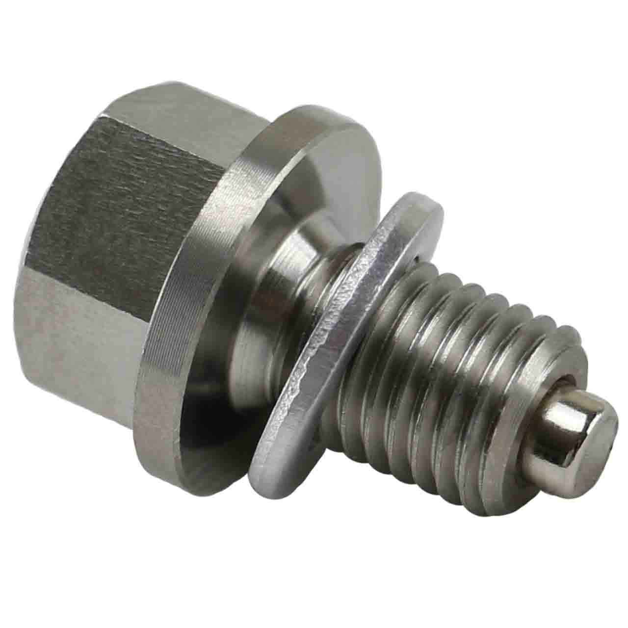 Rokon Mototractor w/7HP Kohler Magnetic Oil Drain Plug - Made In USA - Stainless Steel - Part Number 17-139-01-S