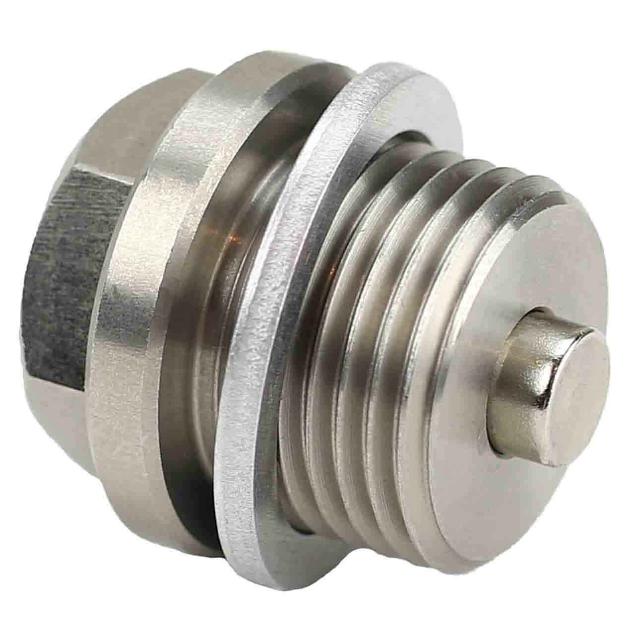 982547 for Volvo - Stainless Steel Magnetic Oil Drain Plug with Neodymium Magnet - Made In USA