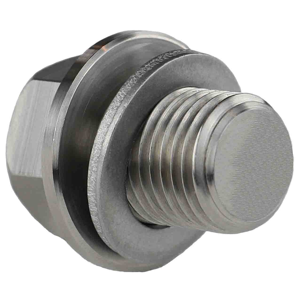 Geo Storm Oil Drain Plug - 1992-1993 - 1.8  Liter - 4 Cylinder - Made In USA - Stainless Steel - Part Number 91177579