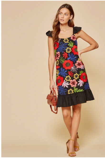 all Over Embroidery Dress