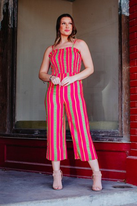 Pink Serape Romper