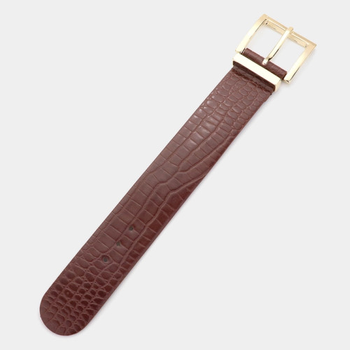 Faux Glossy Leather Belt Bracelet