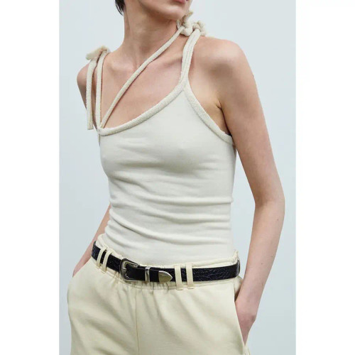 Asymmetric  Strappy Sleeveless Tank 