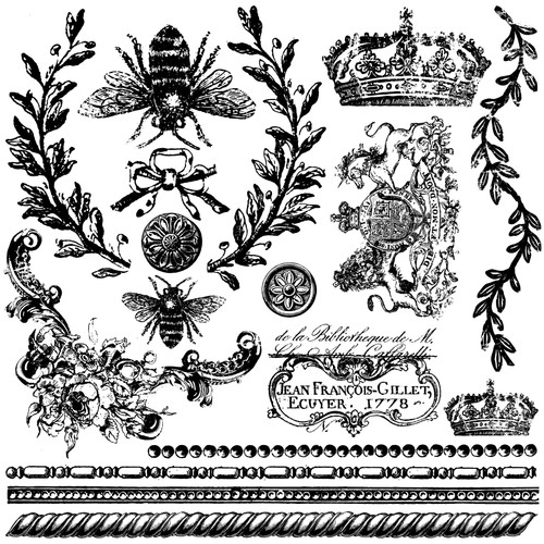 Queen Bee 12 x 12 Decor Stamp Queen Bee 12 x 12 Decor Stamp