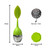 Leaf Shaped Silicone Tea Infuser ( 304 Stainless S