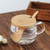 Borosilicate Glass Teacup w/Bamboo Lid & Spoon  10oz