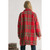 Multi Plaid Loose Fit Open Jacket