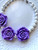 Purple Rose Bubblegum Necklace