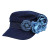 Flower Denim Beret