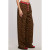 Plaid/Flannel Contrast Waistband Leopard Pants