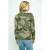 Green Shoulder Cut Out Sweater