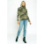 Green Shoulder Cut Out Sweater