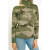 Green Shoulder Cut Out Sweater