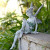 Flower Fairy Statue With Angel Wings -Miniature Garden 7"