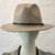 Two Tone Wool Blend Fedora Hat