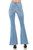 Mid-Rise Washed Denim Jeans with Subtle Flared hem