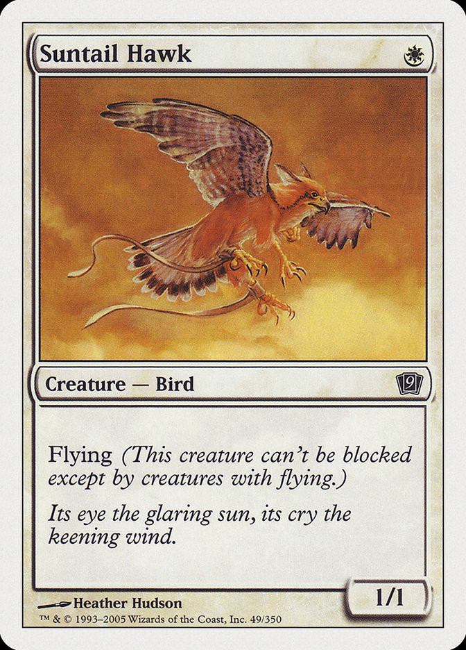 MTG　陽光尾の鷹　Suntail Hawk　オーバーサイズ　プロモカード Suntail Hawk | 9th Edition | Star City Games