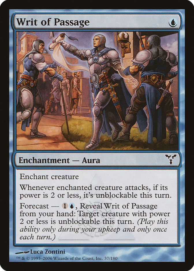 Magic: The Gathering アンカットシート⑨ Writ of Passage | Dissension | Star City Games