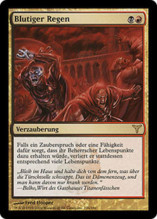 Magic The Gathering Rain Of Gore Pioggia Di Sangue Rappreso Dissension