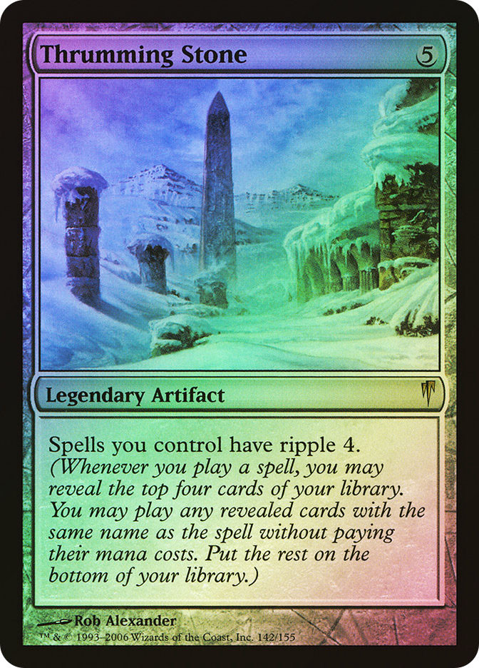 Magic The Gathering – Carta Thrumming Stone (Pietra Strimpellante) – Set Coldsnap – Rara