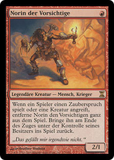 mtg norin the wary commander deck When a player casts a spell or a creature attacks This obscure commander will make