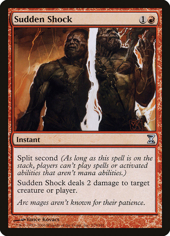 split second cards mtg Sudden Shock | Time Spiral Split Second : r/custommagic