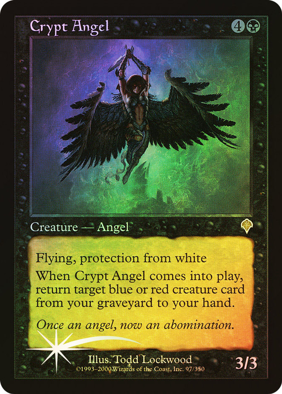 MTG foil 墓所の天使/Crypt Angel INV 黒 R - ゲーム