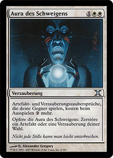 [MTG]沈黙のオーラ/Aura of Silence [10ED][Foil] Aura of Silence | 10th Edition - German | Star City Games