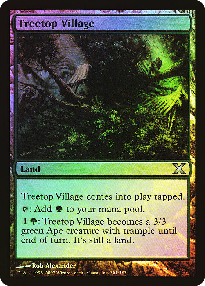 バイン MTG 樹上の村/Treetop Village foil 英語2枚 ULG