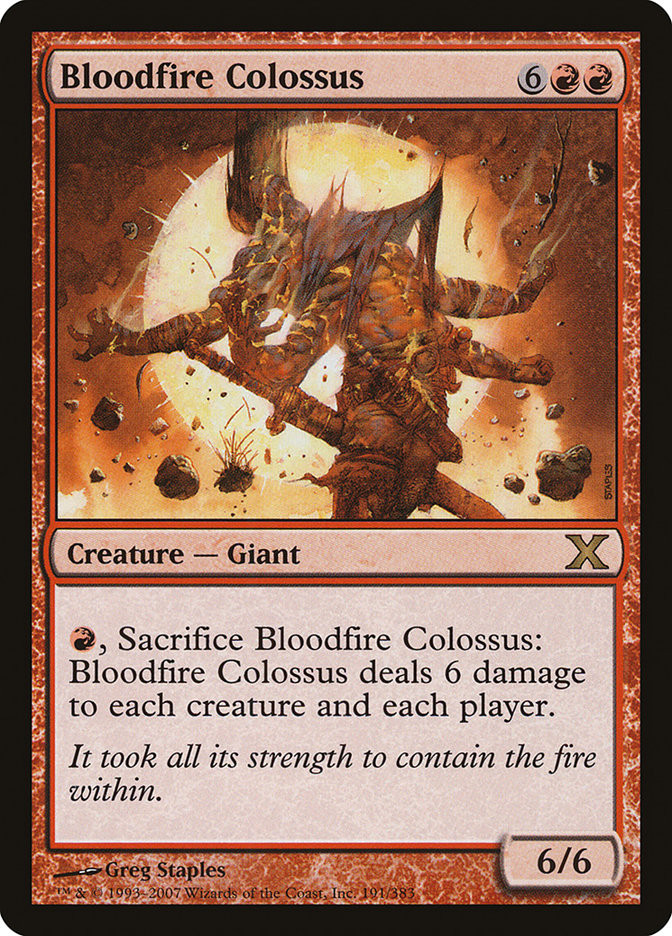 Bloodfire Colossus | 10th Edition | Star City Games