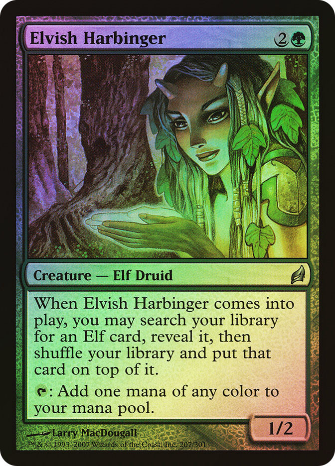 mtg lotr elvish cards Harbinger | Lorwyn you may search your library for an Elf card MTG cards come in Elvish