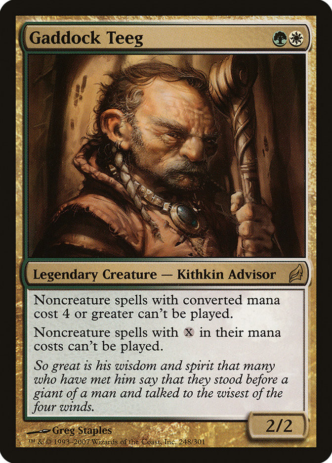 MTG ガドック・ティーグ LRW Foil 英語版 Gaddock Teeg | Lorwyn | Star City Games