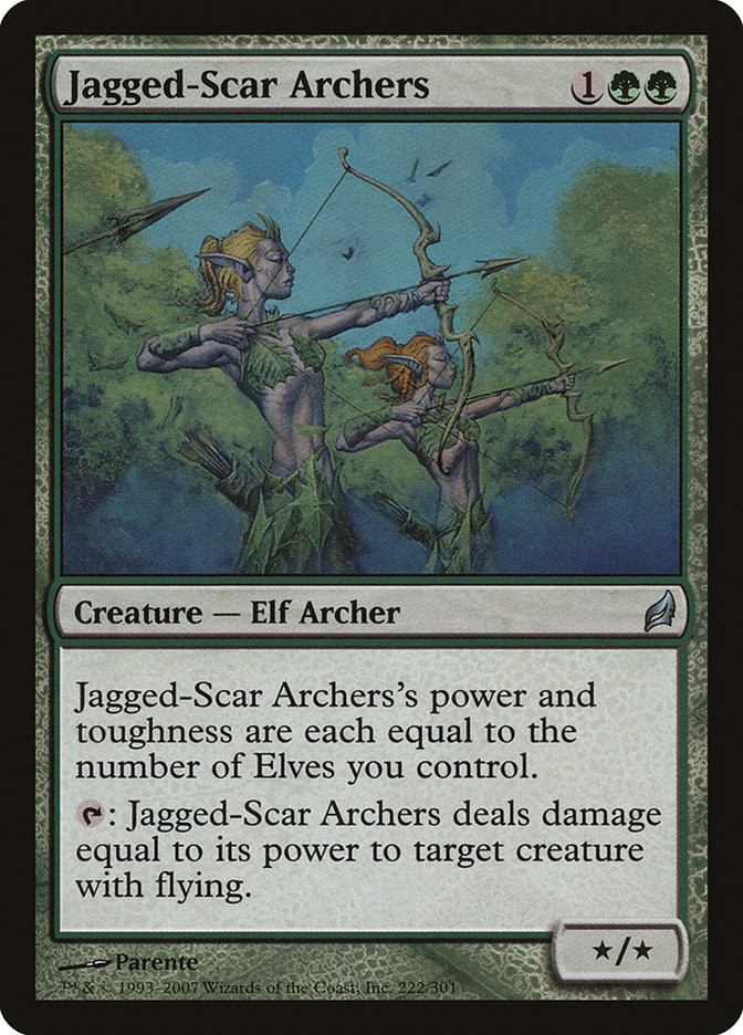 Magic Lorwyn the Gathering Jagged-Scar Archers Games Single Cards  christkindlmarket.com