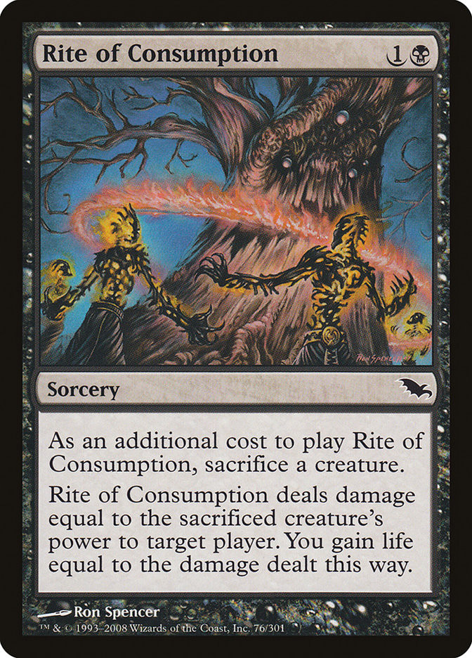 【MTG】消耗の儀式 Rite of Consumption 英語foil Rite of Consumption | Shadowmoor | Star City Games