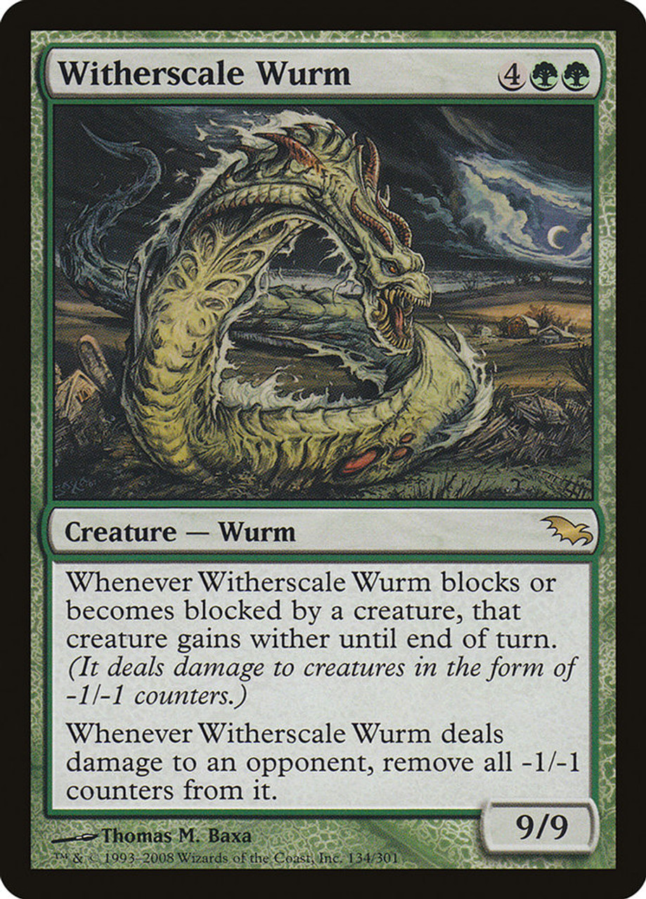 Witherscale Wurm | Shadowmoor | Star City Games