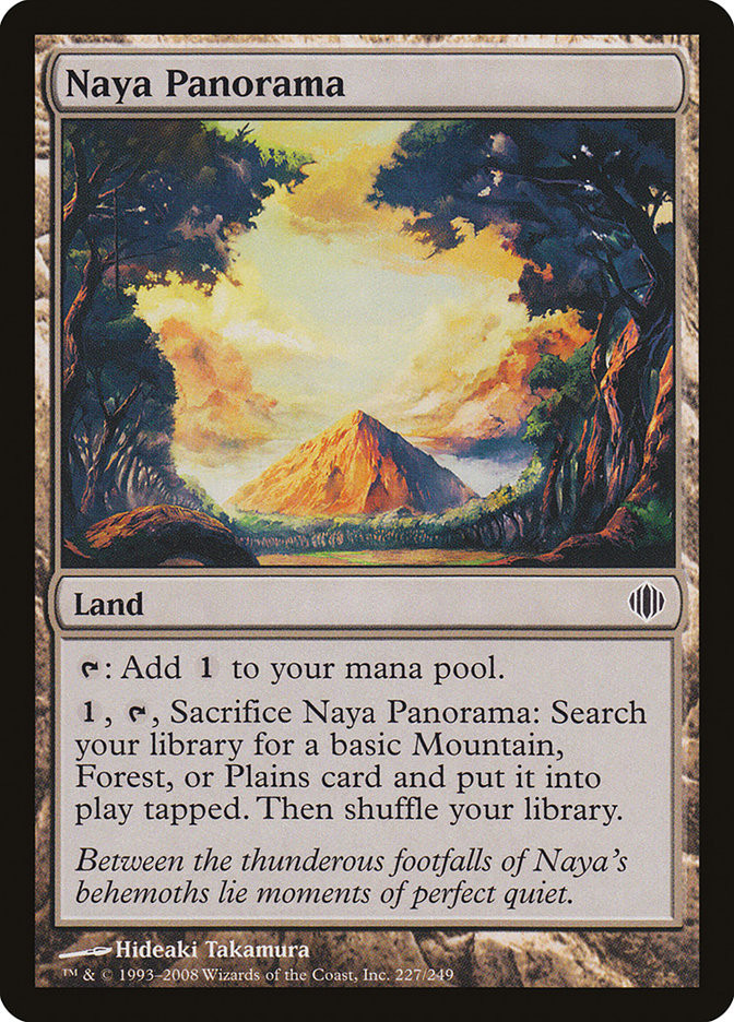 【AP】MTGナヤの全景ZNC版カラースケッチ Hideaki Takamura Naya Panorama | Shards of Alara | Star City Games