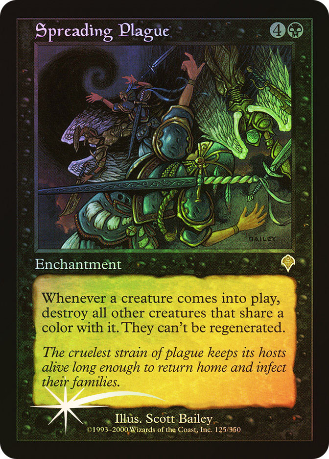 【Foil】Spreading Plague英語版　マジックザギャザリング Spreading Plague | Invasion | Star City Games