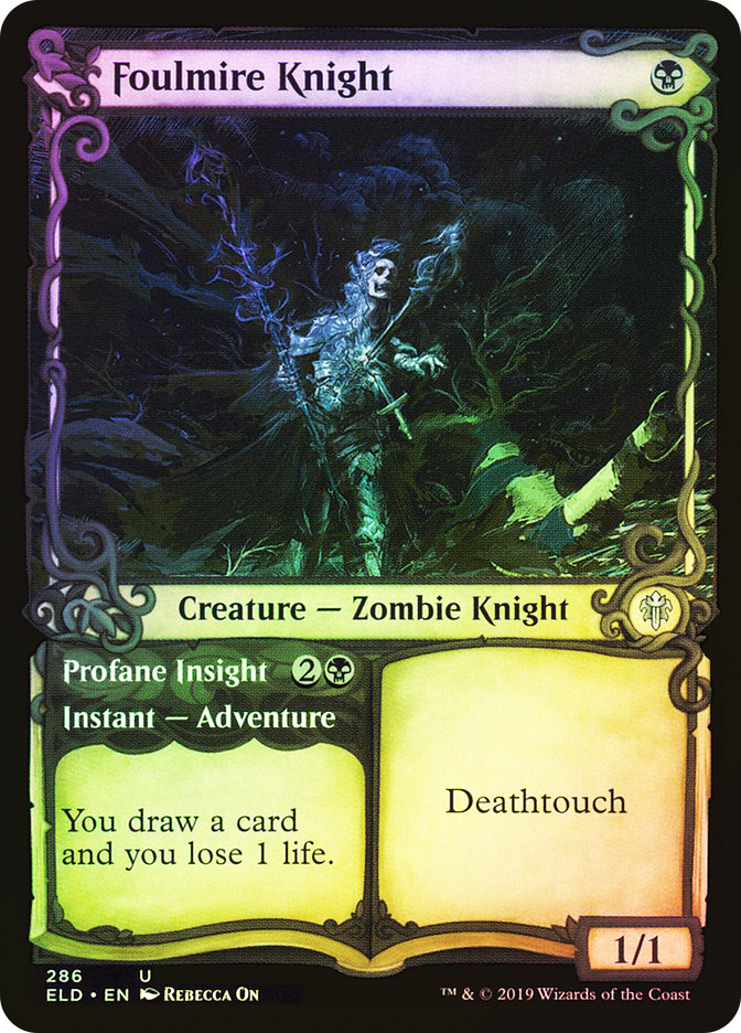 Foulmire Knight // Profane Insight | Throne of Eldraine | Star